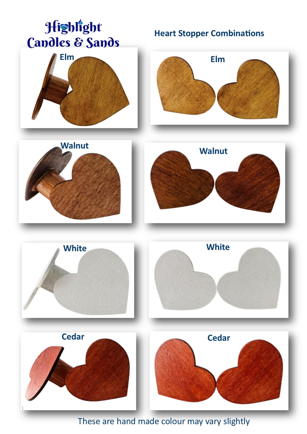 Hearts For Ever Wedding Sand Unity 5 Piece Set Personalized