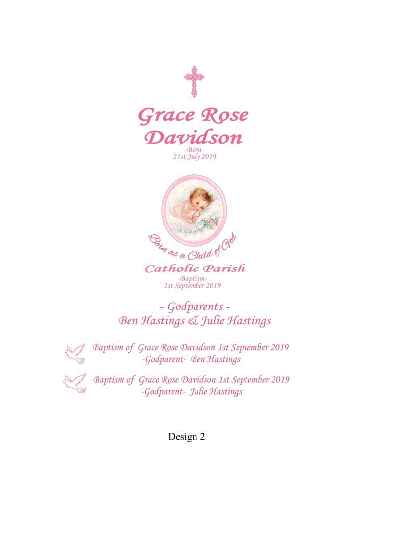 Baptism Personalized Candle Unity Set  Elegance