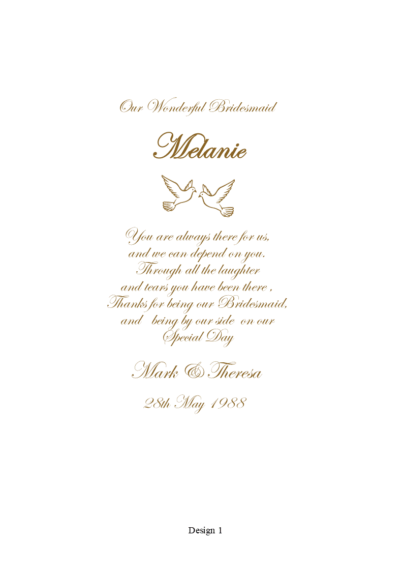 Bridesmaid Personalized Candle Elegance