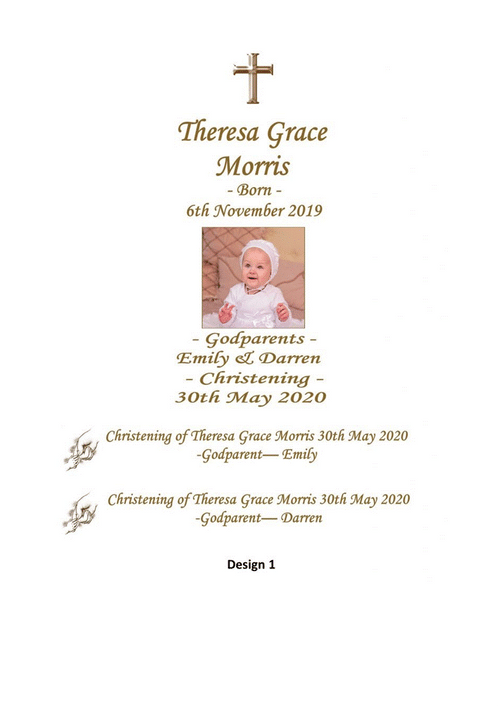 Baptism Personalized Candle Unity Set Classic