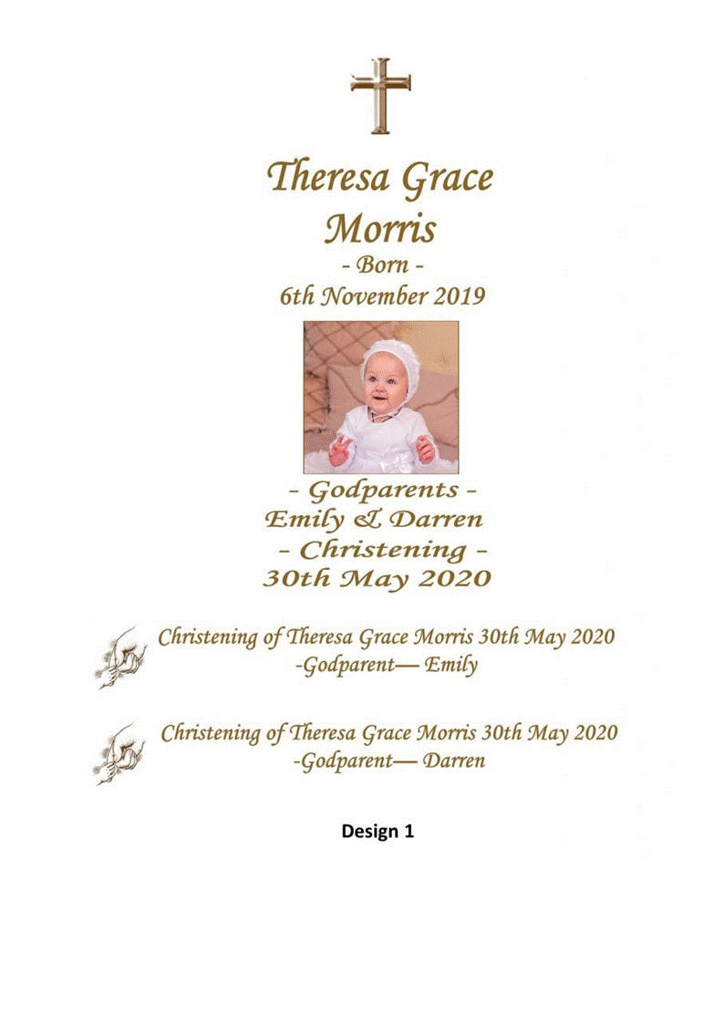 Christening Personalized Candle Unity Set Double Classic