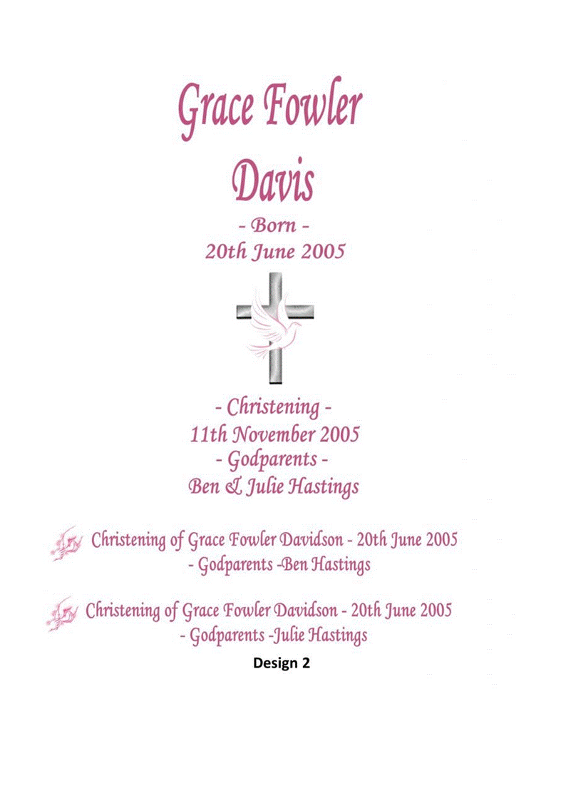 Christening Personalized Candle Unity Set Double Classic