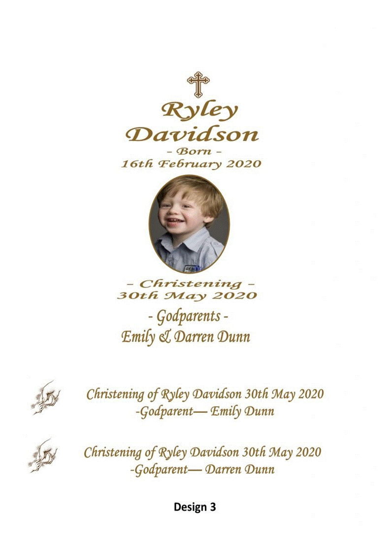 Christening Personalized Candle Unity Set Double Classic