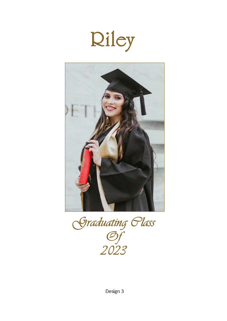 Graduation Personalized Candle Classic
