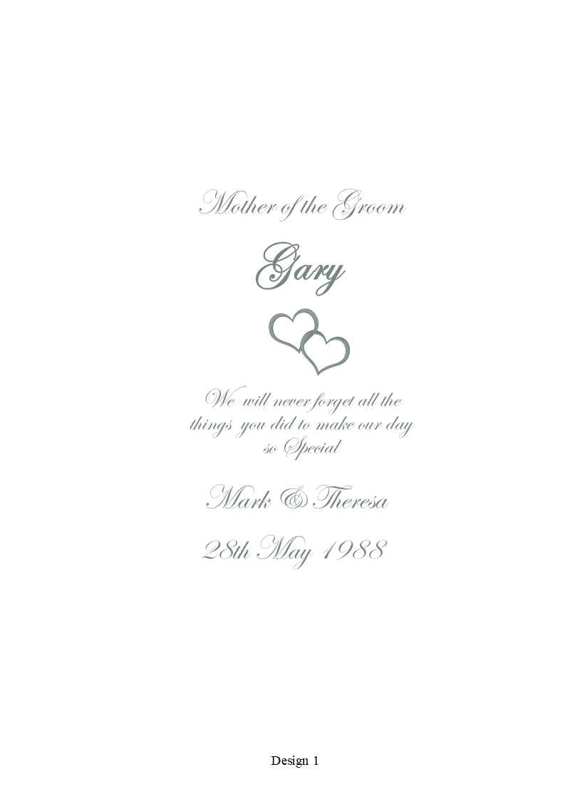 Mother of the Groom  Personalized Candle Classic