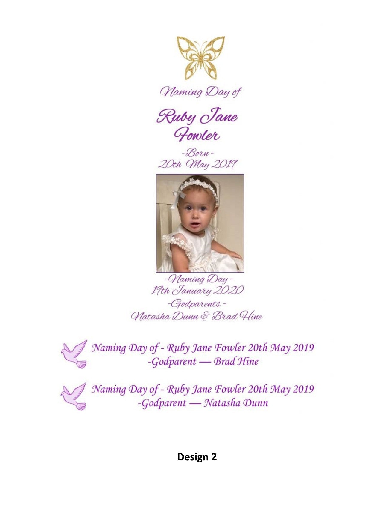 Naming Day Personalized Candle Unity Set Elegance