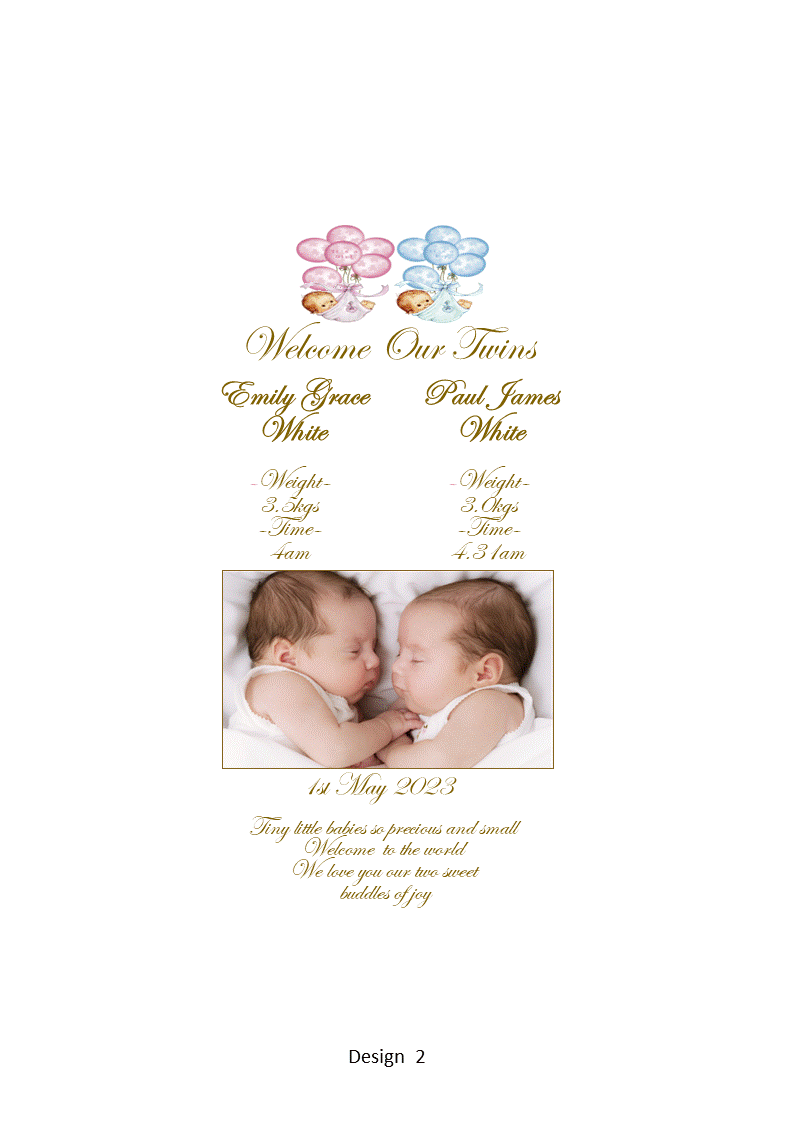 Welcome Baby Multiple Personalized Candle Elegance