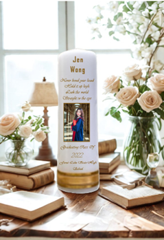 Graduation Personalized Candle Double Classic