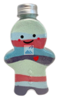Sand Art Bottle Set Gingerbread - Extra Large