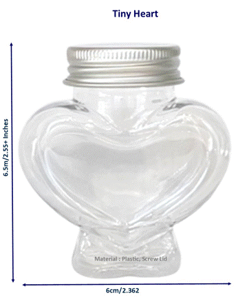 Sand Art Bottle Set - Tiny Heart - Extra Small