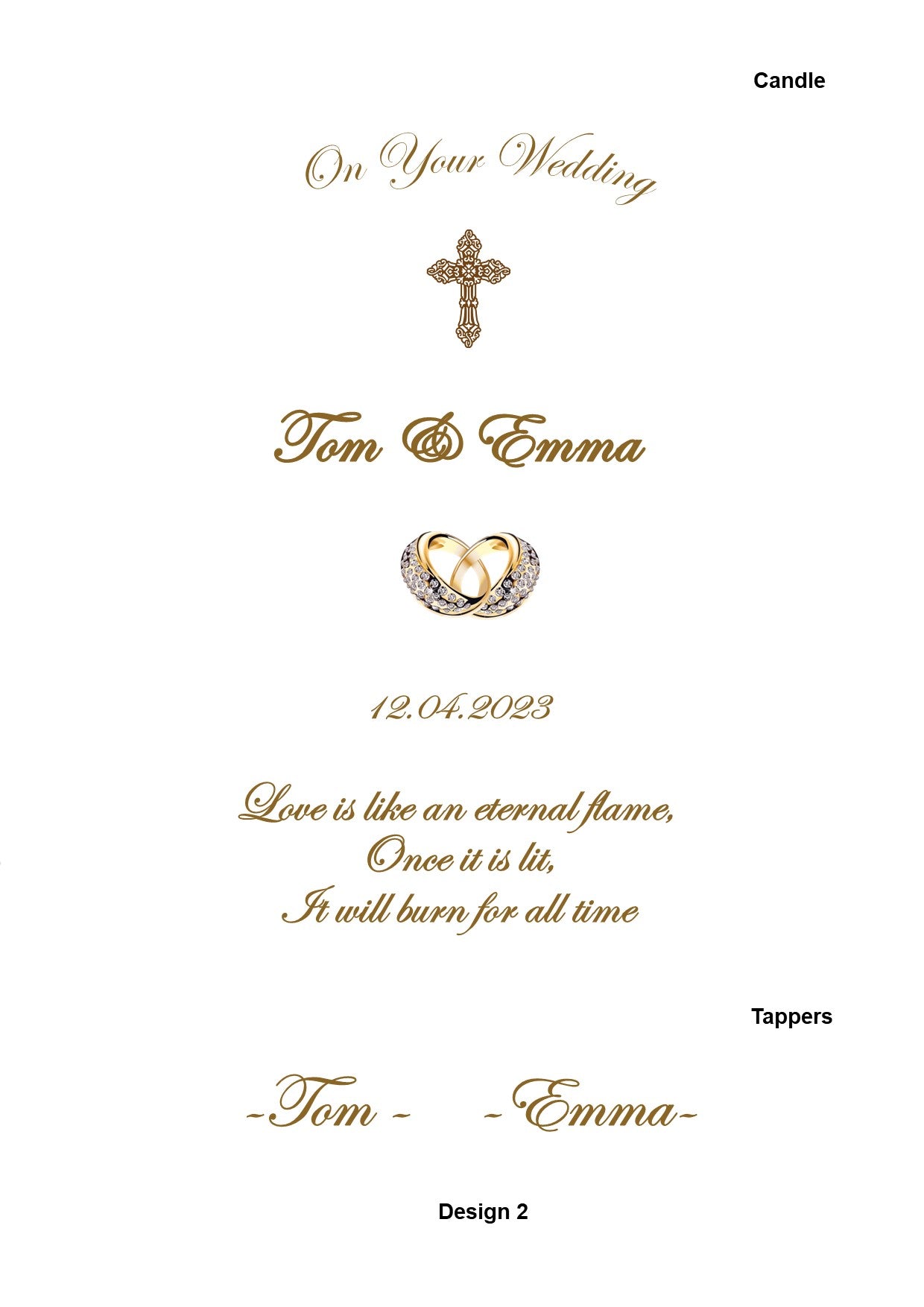Wedding Personalized Ceremony Unity Candle Intimate Set Elegance