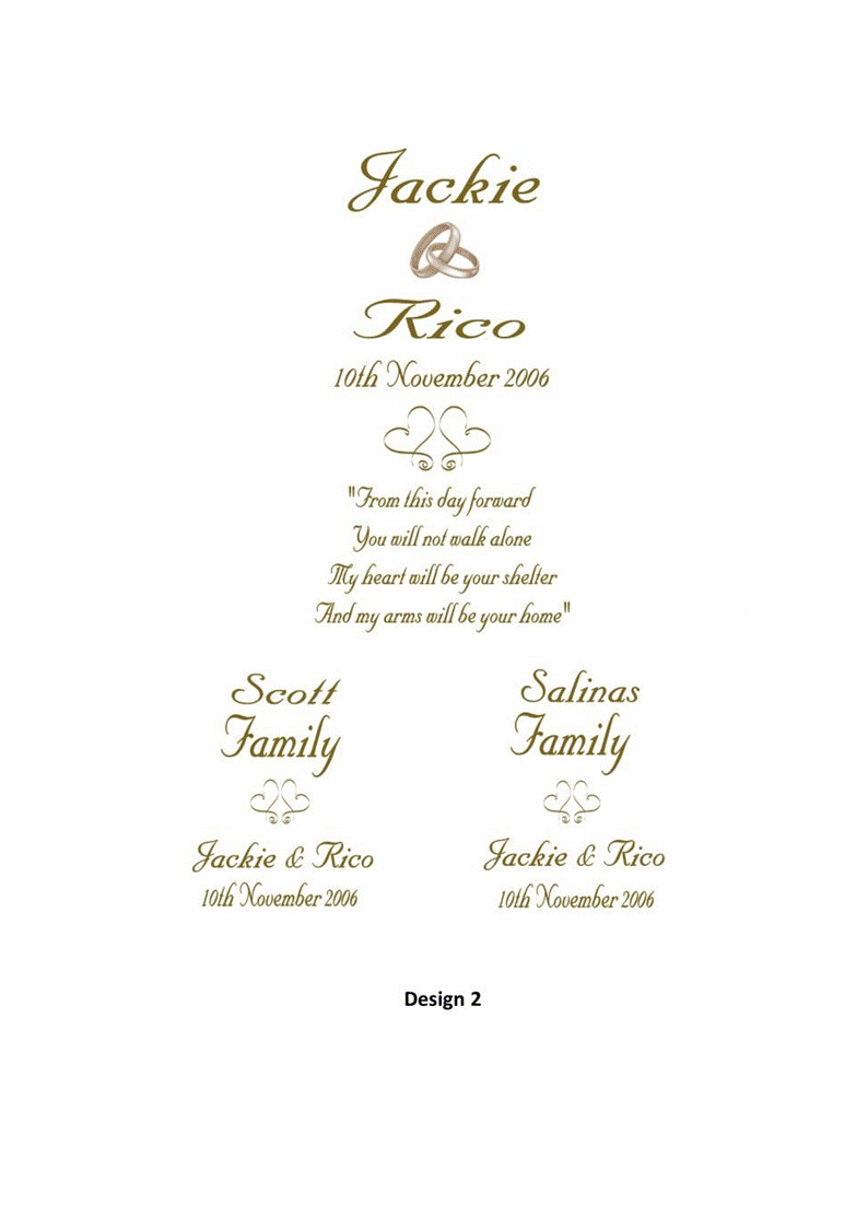 Wedding Personalized Ceremony Unity Candle Set of 5 Elegance