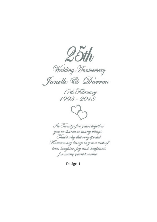 Anniversary Personalized Candle Elegance