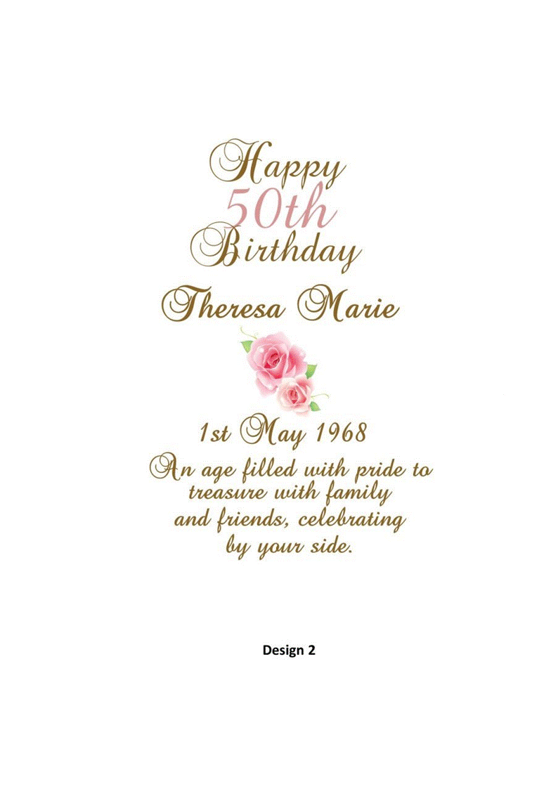 Aged Birthday Personalized Candle Classic