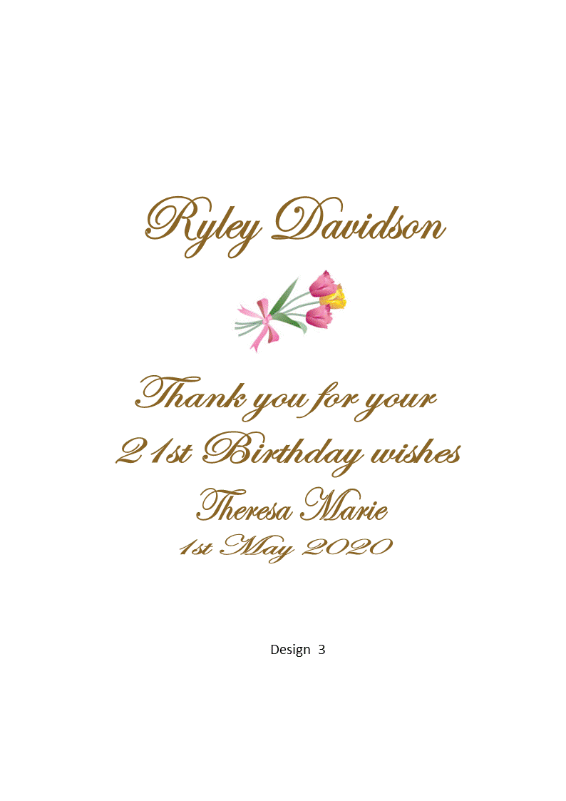 Aged Birthday Personalized Candle Classic