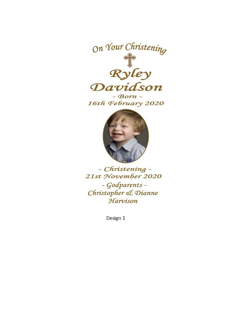 Christening Personalized Candle Unity Elegance