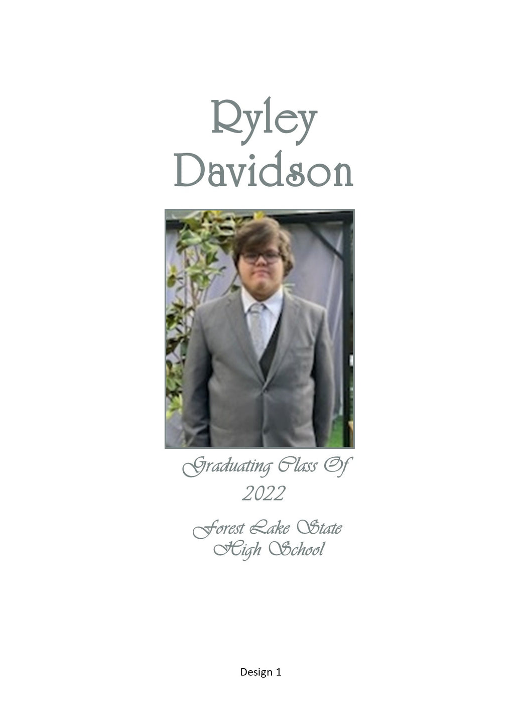 Graduation Personalized Candle Double Classic