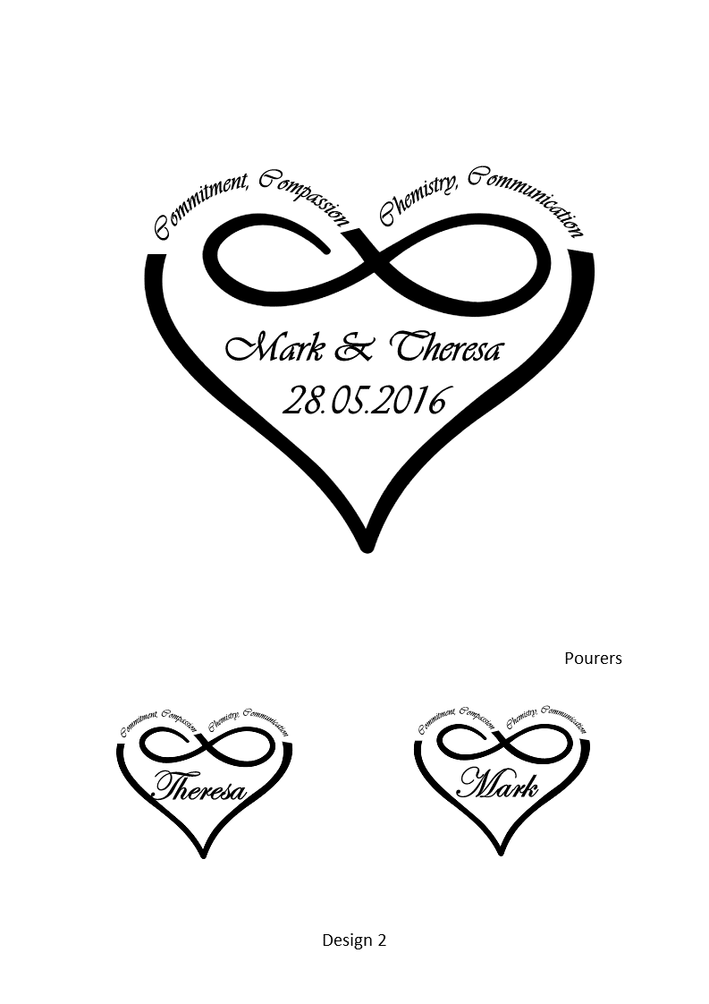 Dreams Wedding Sand Unity Ceremony 3 Piece Set Personalized