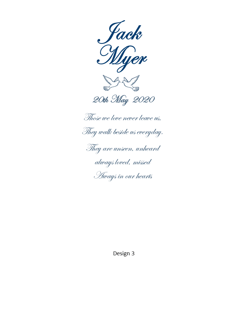 Memorial Personalized Candle Elegance