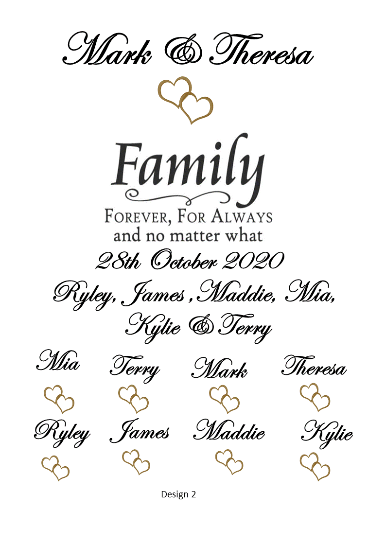 Diamond Wedding Sand Unity Ceremony 9 Piece Set Personalized
