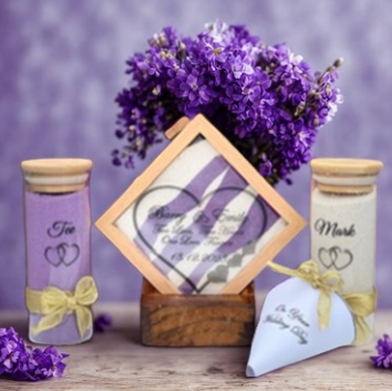 Spirit Wedding Sand Unity Ceremony 3 Piece Set Personalized