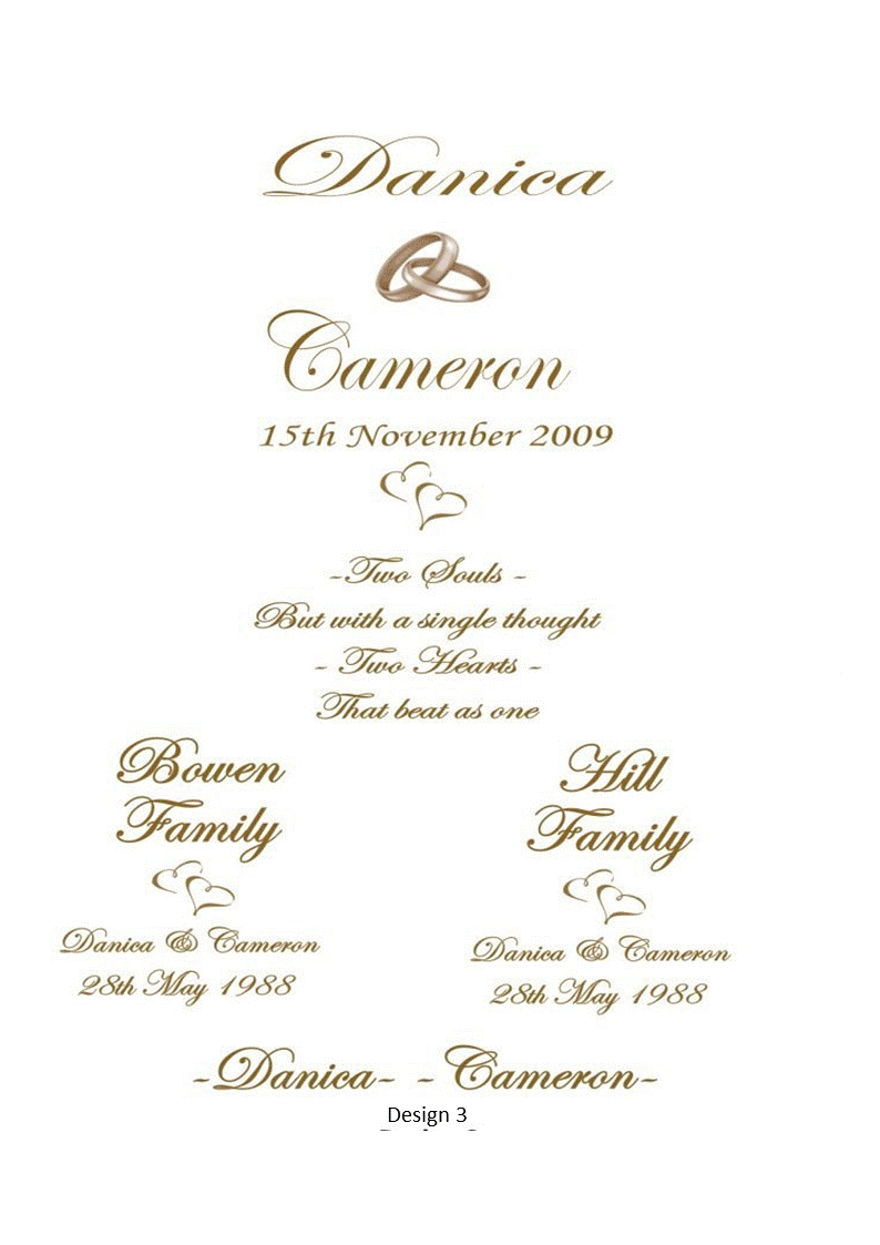 Wedding Personalized Ceremony Unity Candle Set of 5 Classic
